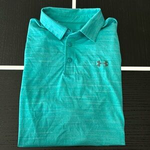 Men’s polo - teal. Size Large.